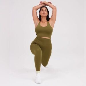 Girlfriend‎ Collective Olive Green Leggings
